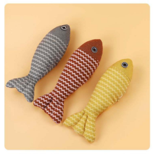 OEM Soft Stuffed Catnip Fish Cat Toy