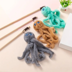 Octopus interactive Cat StickToy