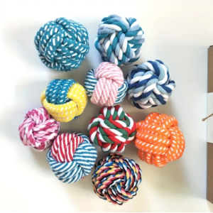 Teeth Cleaning Braided Rope Knot Ball