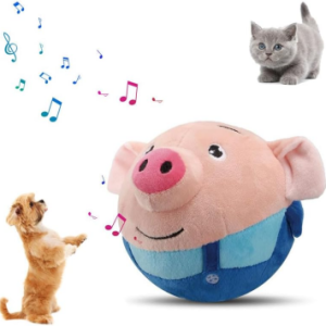 Electric Bouncing Squeaky Plush Toy