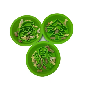 New Silicone Chrismas Slow Food Bowl