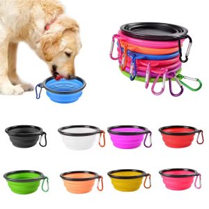 350ML/650ML/1000ML Portable Travel Pet Folding Bowl