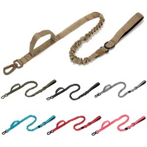 Two Handles Explosion-proof reflective Tactical dog leash
