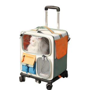Trolley Foldable Outdoor Pet Carrier Bag